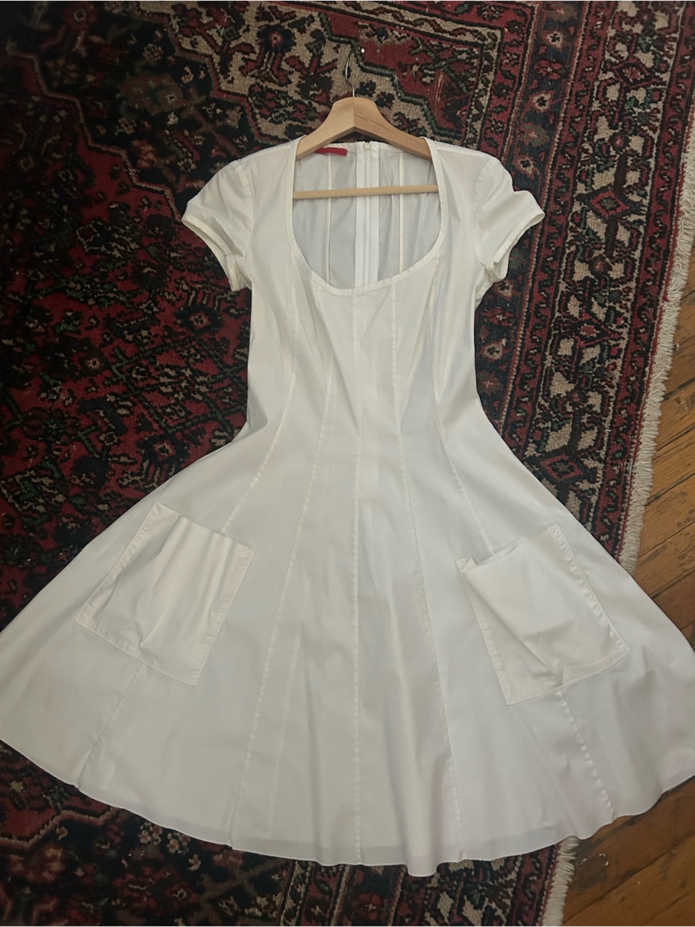Prada Pleated White Dress